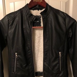 Girls Me Jane size 10 Leather Jacket Coat